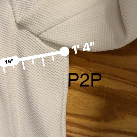 🌹Express Cream Leather Moto Jacket with Asymmetrical Zipper - Picture 6 of 7